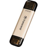 Transcend JetFlash 930C unidad flash USB 512 GB USB Type-A / USB Type-C 3.2 Gen 1 (3.1 Gen 1) Oro, Lápiz USB dorado/Negro, 512 GB, USB Type-A / USB Type-C, 3.2 Gen 1 (3.1 Gen 1), 420 MB/s, Tapa, Oro