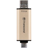 Transcend JetFlash 930C unidad flash USB 512 GB USB Type-A / USB Type-C 3.2 Gen 1 (3.1 Gen 1) Oro, Lápiz USB dorado/Negro, 512 GB, USB Type-A / USB Type-C, 3.2 Gen 1 (3.1 Gen 1), 420 MB/s, Tapa, Oro