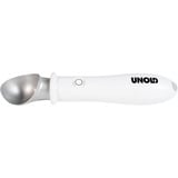 Unold 488990 sacabolas de helado Cuchara de helado 4 mm blanco, Cuchara de helado, Plástico, Acero inoxidable, Blanco, Agujero para colgar, 210 mm, 4 mm