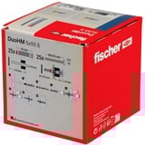 fischer Taco para cavidades DuoHM 5x55 S PZ, Pasador 