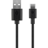 goobay Set de carga USB-C 5 Watt, Cargador negro