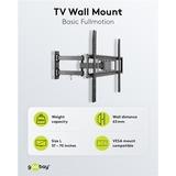 goobay Soporte de pared para TV Basic FULLMOTION (L) negro