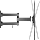 goobay Soporte de pared para TV Basic FULLMOTION (L) negro