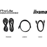 iiyama ProLite XB2495WSC-B1, Monitor LED negro (mate)