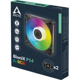ARCTIC BioniX P14 A-RGB, Ventilador negro/blanco