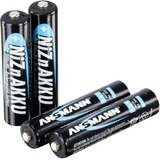 Ansmann 1321-0001 pila doméstica Batería recargable AAA Níquel-zinc (NiZn) Batería recargable, AAA, Níquel-zinc (NiZn), 1,65 V, 4 pieza(s), 550 mAh