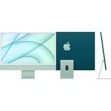 Apple iMac Apple M 61 cm (24") 4480 x 2520 Pixeles 8 GB 256 GB SSD PC todo en uno macOS Big Sur Wi-Fi 6 (802.11ax) Verde, Sistema MAC verde/Verde claro, 61 cm (24"), 4.5K Ultra HD, Apple M, 8 GB, 256 GB, macOS Big Sur