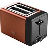 Bosch TAT4P429DE tostadora 2 rebanada(s) 970 W Marrón cobre/Negro, 2 rebanada(s), Marrón, Botones, Nivel, Giratorio, CE, VDE, 970 W, 220 - 240 V