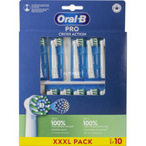 Braun Oral-B Pro Cross Action Recambios Cepillo 10 unidades, Cabezal de cepillo blanco