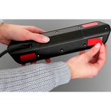 Brennenstuhl Regleta de enchufes estilo Eck 4 tomas negro/Acero fino