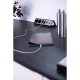 Brennenstuhl Regleta de enchufes estilo Eck 4 tomas negro/Acero fino