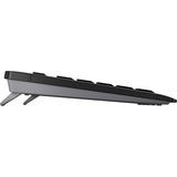 CHERRY Stream Wireless teclado Universal RF inalámbrica + USB QWERTY Inglés del Reino Unido Negro negro, Completo (100%), Inalámbrico y alámbrico, RF inalámbrica + USB, QWERTY, Negro