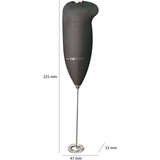 Clatronic Espumador de leche MS 3089 negro/Plateado