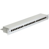 DeLOCK 43300 panel de parcheo 1U, Patch Panel gris, RJ-45, Gris, Montaje en bastidor, 1U, 483 mm, 44 mm