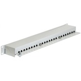 DeLOCK 43300 panel de parcheo 1U, Patch Panel gris, RJ-45, Gris, Montaje en bastidor, 1U, 483 mm, 44 mm