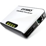 Dymo LabelWriter Print Server servidor de impresión LAN Ethernet blanco/Negro, Taiwán, LAN Ethernet, Windows Vista Business, Windows Vista Business x64, Windows Vista Home Basic, Windows Vista Home..., Mac OS X 10.3 Panther, Mac OS X 10.4 Tiger, Mac OS X 10.5 Leopard, Mac OS X 10.6 Snow Leopard, Mac..., Caja, 175 mm