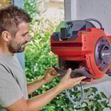 EINHELL Carrete de manguera a batería Power X-Change GE-HR 18/30 WH Li-Solo, 18 Voltios, Soporte para manguera rojo