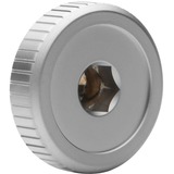 EKWB EK-Quantum Torque Plug w/Badge - Satin Titanium, Tornillo titanio