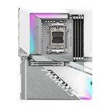 GIGABYTE B650E AORUS STEALTH ICE Placa base - AMD Ryzen serie 9000, VRM de 12+2+2 fases, hasta 8000 MHz DDR5 (OC), 1xPCIe 5.0 + 2xPCIe 4.0 M.2, LAN 2,5 GbE, WIFI 7, USB 3.2 Gen 2x2 blanco/Plateado, VRM de 12+2+2 fases, hasta 8000 MHz DDR5 (OC), 1xPCIe 5.0 + 2xPCIe 4.0 M.2, LAN 2,5 GbE, WIFI 7, USB 3.2 Gen 2x2, AMD, Zócalo AM5, AMD Ryzen 7000 Series, AMD Ryzen 8000 Series, AMD Ryzen 9000 Series, Zócalo AM5, DDR5-SDRAM, 256 GB