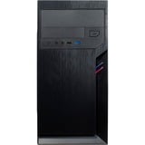 Inter-Tech IT-6502 Romea Micro Torre Negro, Cajas de torre negro, Micro Torre, PC, Negro, uATX, 14 cm, 29 cm