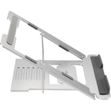 Kensington Soporte elevador de aluminio Easy Riser para portátiles plateado, Soporte para ordenador portátil, Plata, Aluminio, Silicona, Acero, 40,6 cm (16"), 5 kg, 86 - 118 mm