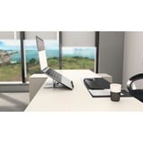 Kensington Soporte elevador de aluminio Easy Riser para portátiles plateado, Soporte para ordenador portátil, Plata, Aluminio, Silicona, Acero, 40,6 cm (16"), 5 kg, 86 - 118 mm