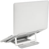 Kensington Soporte elevador de aluminio Easy Riser para portátiles plateado, Soporte para ordenador portátil, Plata, Aluminio, Silicona, Acero, 40,6 cm (16"), 5 kg, 86 - 118 mm