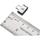 Kensington VeriMark Guard USB-C Fingerprint Security Key - FIDO2, WebAuthn/CTAP2, & FIDO U2F, Seguridad negro, WebAuthn/CTAP2, & FIDO U2F, 40 g, 40 g, 80 mm, 20 mm, 134 mm, Gris