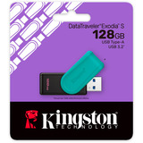 Kingston DTXS/128GB, Lápiz USB negro/Celeste