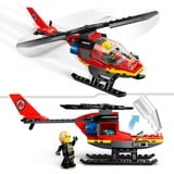 LEGO City Helicóptero de Rescate de Bomberos, Juegos de construcción Juego de construcción, 5 año(s), Plástico, 85 pieza(s), 159 g