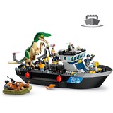 LEGO Jurassic World 76942 Fuga del Barco del Dinosaurio Baryonyx, Juegos de construcción Juego de construcción, 8 año(s), Plástico, 308 pieza(s), 885 g