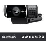 Logitech 960-001088 cámara web 1920 x 1080 Pixeles USB Negro, Webcam negro, 1920 x 1080 Pixeles, Full HD, 60 pps, 1280x720@60fps, 1920x1080@30fps, 720p, 1080p, H.264