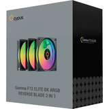 Ocypus Gamma F12 Elite ARGB, Ventilador negro