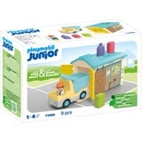 PLAYMOBIL Junior: Camión con garaje de clasificación, Juegos de construcción 