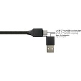PYTHON PY-USB001S, Cable negro