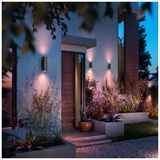 Philips Hue Aplique mural para exteriores Appear, Luz de LED negro, Philips Hue White and Color ambiance Aplique mural para exteriores Appear, Aplique de pared para exterior, Negro, LED, Bombilla(s) no reemplazable(s), Variable, 2000 K