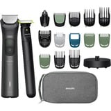 Philips Recortadora Multigroom Todo en Uno Serie 9000 19 en 1, Cortador de pelo gris