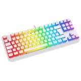 SPC Gear Teclado para gaming blanco/Transparente