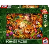 Schmidt Spiele Flores, pelaje y plumas, Puzzle 