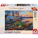 Schmidt Spiele Idilio de camping junto al lago, Puzzle 