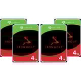 Seagate IronWolf NAS 4 x 4 TB Bundle, Unidad de disco duro 
