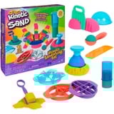 Spin Master KINETIC SAND - ARENA MÁGICA - ULTIMATE SANDISFYING - 907 g de Arena Rosa, Amarilla y Azul + Moldes y Herramientas - Kit Manualidades Niños - Juguetes Sensoriales - 6067345 - Juguetes Niños 7 Años +, Juego de arena 
