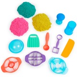 Spin Master Kinetic Sand - Ultimate Sandisfying - 907 g de Arena Mágica Rosa, Amarilla y Azul + Moldes y Herramientas - Kit Manualidades Niños - Juguetes Sensoriales - Juguetes Niños 7 Años + - Arena Kinetica, Juego de arena 