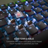 Turtle Beach TBK-1003-02-DE, Teclado para gaming aluminio (cepillado)/Negro