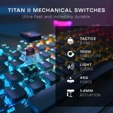 Turtle Beach TBK-1003-02-DE, Teclado para gaming aluminio (cepillado)/Negro