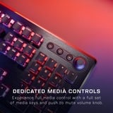 Turtle Beach Vulcan II teclado Juego USB Alemán Negro, Teclado para gaming aluminio (cepillado)/Negro, Completo (100%), Alámbrico, USB, Interruptor mecánico, LED RGB, Negro