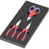 Wera Inserto de espuma KNIPEX juego de alicates 2, 3 piezas, Set de pinzas negro/Gris