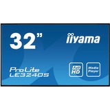 iiyama LE3240S-B3 pantalla de señalización Pantalla plana para señalización digital 80 cm (31.5") LED 350 cd / m² Full HD Negro 16/7, Pantalla de gran formato negro, Pantalla plana para señalización digital, 80 cm (31.5"), LED, 1920 x 1080 Pixeles, 16/7