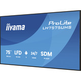 iiyama ProLite LH7575UHS-B2AG, Pantalla de gran formato negro (mate)