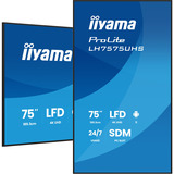 iiyama ProLite LH7575UHS-B2AG, Pantalla de gran formato negro (mate)